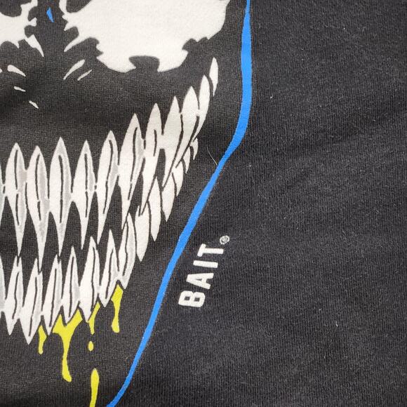Marvel X Bait Venom Hoodie Mens 2XL Black Spider Pullover Sweatshirt Comic Book - Picture 5 of 14